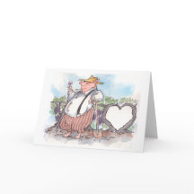 Hållande vinexponeringsglas för rolig gris med