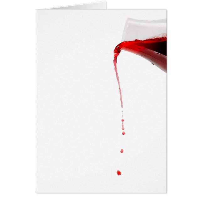 Hällande wine. hälsningskort (Framsidan)