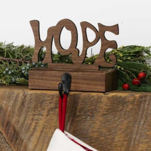 Hållare för julstrumpa för valnöt"HOPP" Wood