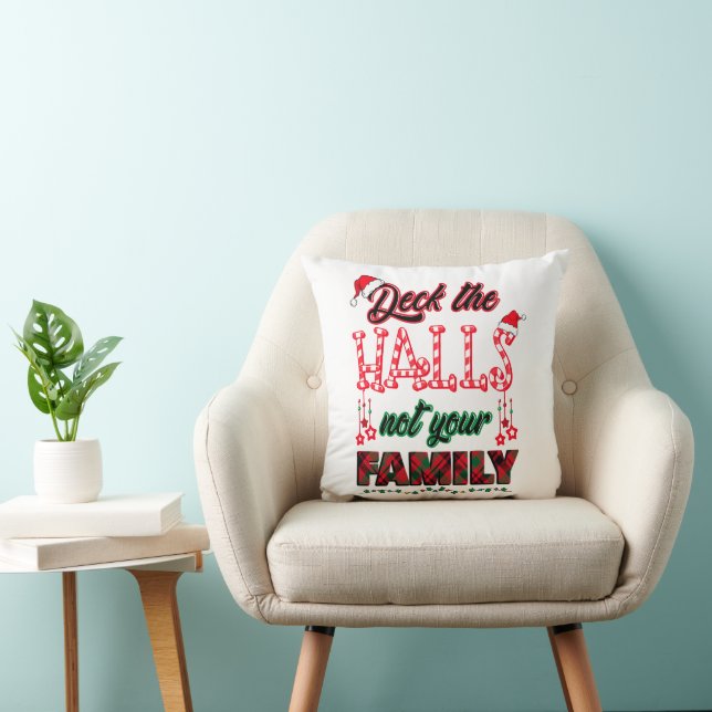 Hallarna är inte din familj kudde (Stol)