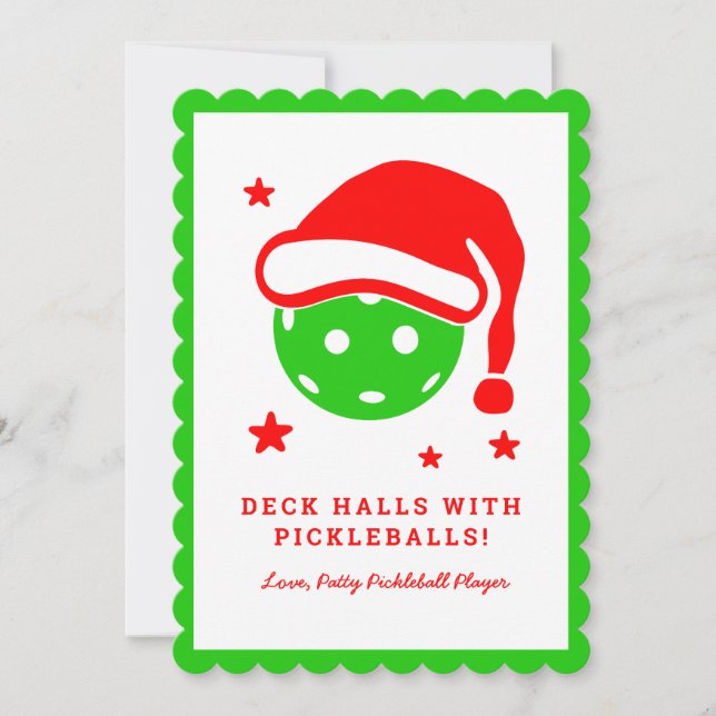 Hallarna med Picklebollar jul Julkort (Framsida)