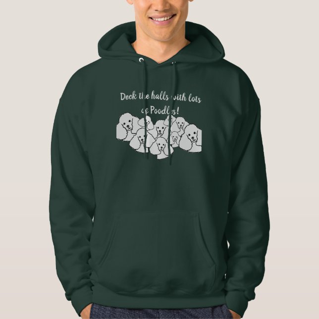 Hallarna med Pudel unisex hoodie (Framsida)