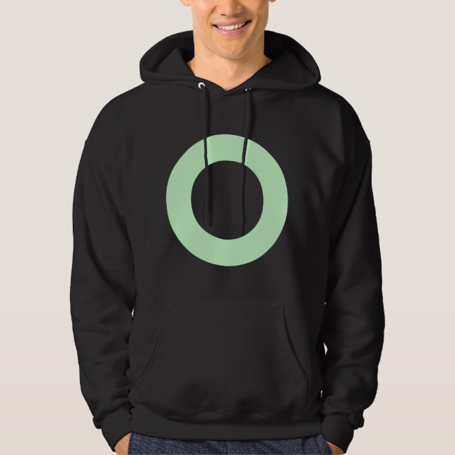 Hållbar cirkel - Färg Hoodie (Framsida)