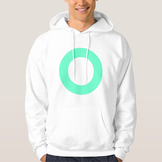 Hållbar cirkel - Färg Hoodie (Framsida)