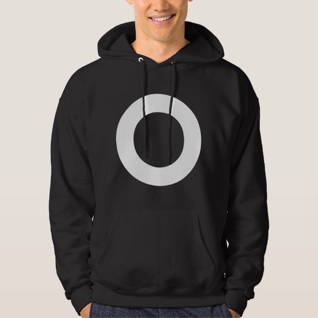 Hållbar cirkel hoodie (Framsida)