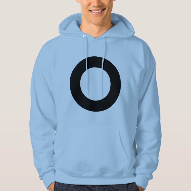 Hållbar cirkel hoodie (Framsida)