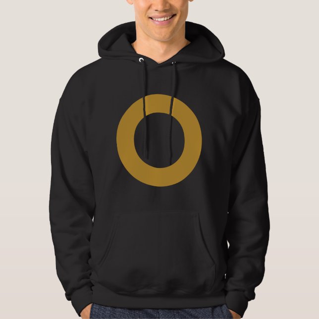 Hållbar cirkel hoodie (Framsida)