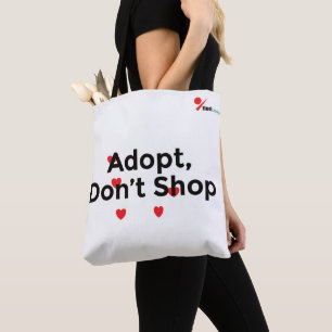 Hållbar handväskor för djurälskare - Adopt Don't S Tygkasse
