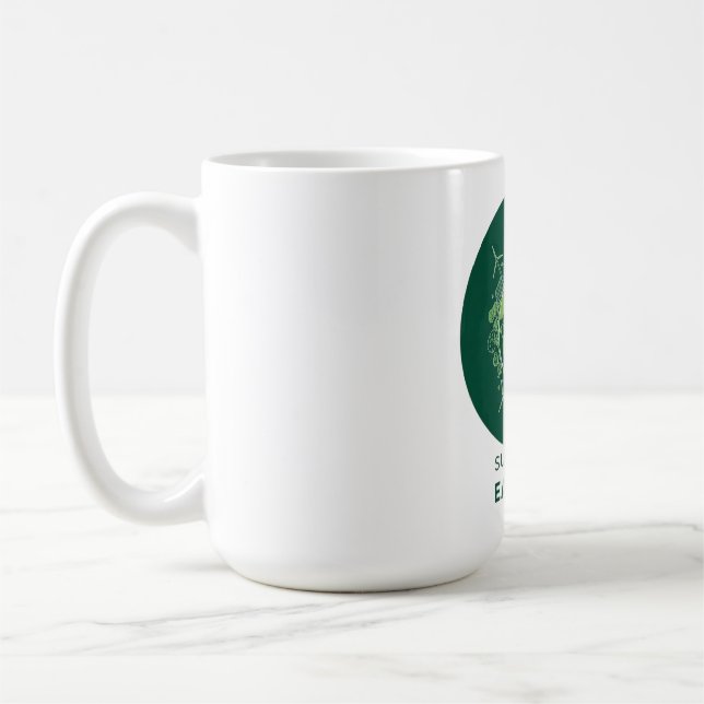 Hållbar jordens dag kaffemugg (Vänster)