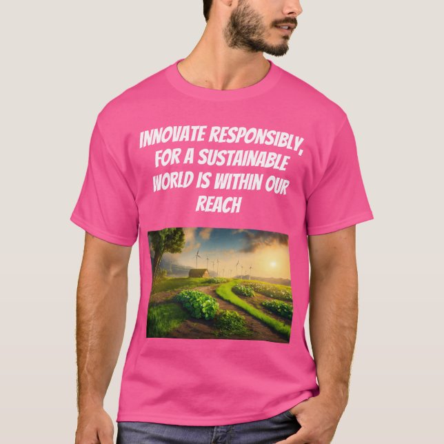 HÅLLBAR KONSTRUKTION Innoverar ansvarsfullt T Shirt (Framsida)