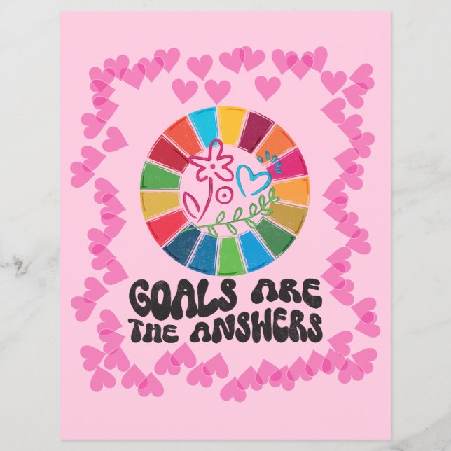 Hållbar levnadsvägledning - Minimalistiska globala Reklamblad (Framsidan)