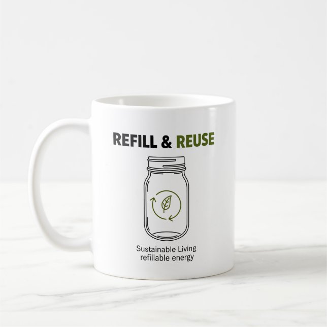 Hållbar Livsstil Kaffemugg (Vänster)