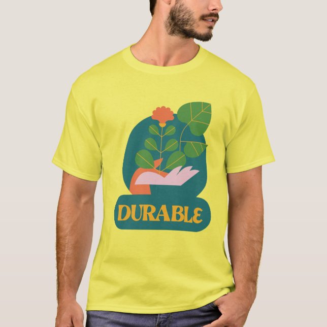 Hållbar natur hållbar. t shirt (Framsida)