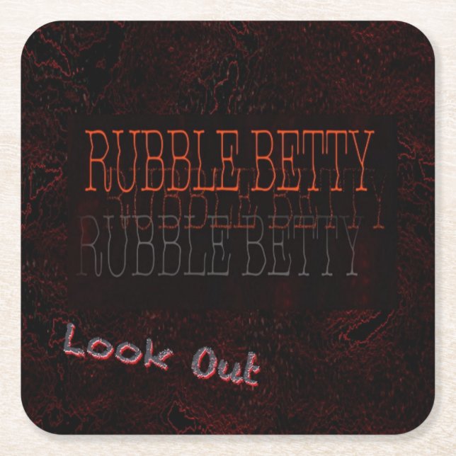 Hållbar och absorberande Papper Underlägg Kvadrat (Framsidan)