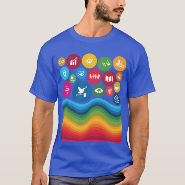 Hållbara utvecklingsmål SDG FN:s globala mål T Shirt (Framsida)