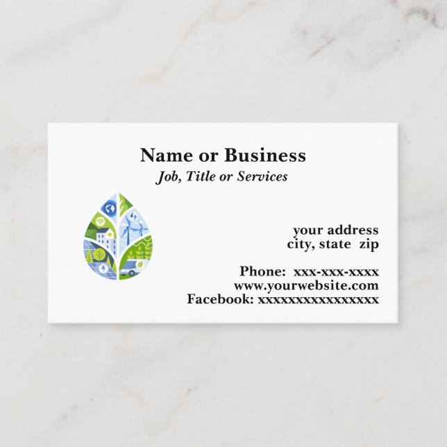 Hållbarhet Visitkort (Framsida)