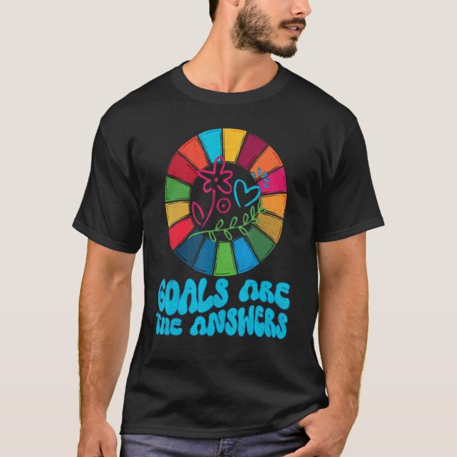 Hållbarhetsmål globala globala mål Regnbåge Mo T Shirt (Framsida)