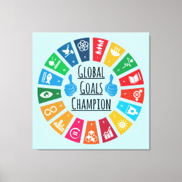 Hållbarhetsmål tävlar om inspirationslyftningar canvastryck