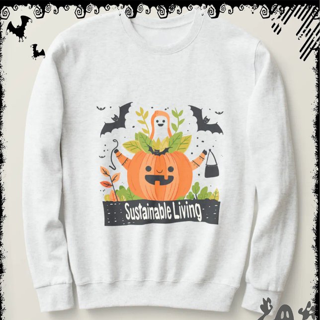 HållbarLevande | ExDesigner | Halloween Lång Ärmad Tröja (Skapare uppladdad)