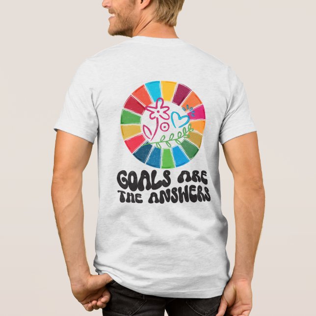 Hållbart formaterad: Mål, Grace och Grönt Living T Shirt (Baksida)