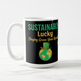Hållbart Lucky Earth Miljövänlig Grön Livsstil  Kaffemugg