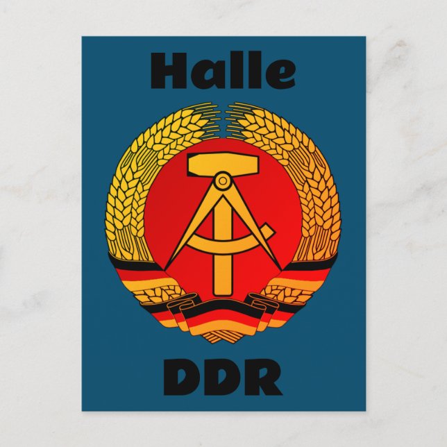 Halle, Deutsche Demokratische Republik - DDR Vykort (Framsida)