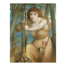 Hallé Female-ärkeljakt i skogen