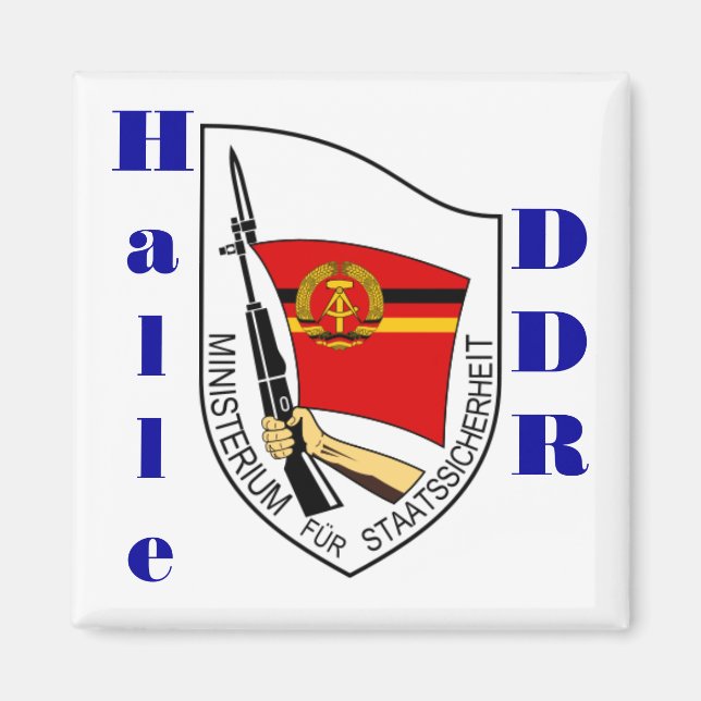 Halle, Öster Tyskland Stasi Magnet DDR DDR DDR DDR (Framsidan)