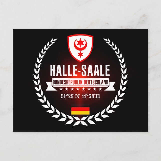 Halle-Saale Vykort (Framsida)