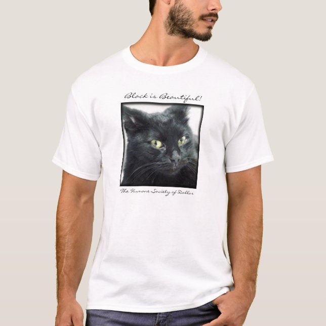 Halle - svarten är den härliga T-tröja T-shirt (Framsida)