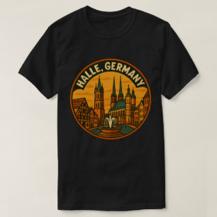 Halle Tyskland Stadstorn T Shirt