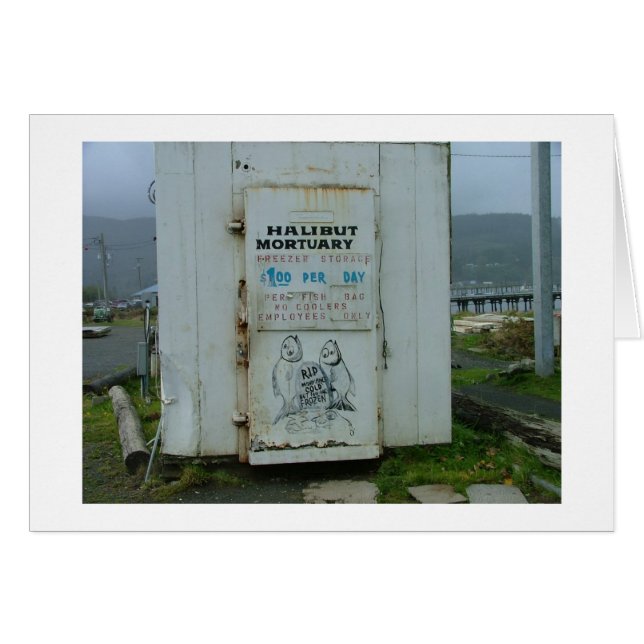 Hälleflundrabårhus Hälsningskort (Framsidan Horizontal)