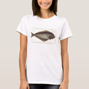 Hälleflundran (PleuronectesHippoglossus) plätera T Shirt