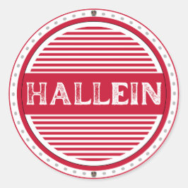 Hallein City Pride Emblem – Österrikisk identitet Runt Klistermärke