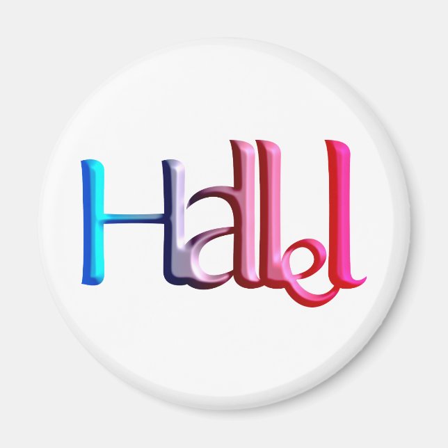 Hallel.png Magnet (Framsidan)