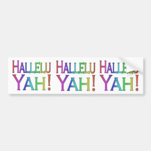Hallelu Yah! (regnbåge) Bildekal