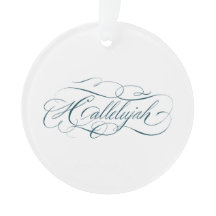 Halleluja Calligraphy Ornament
