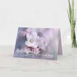 Halleluja han är uppstånden | Luk 24:6 Påskkort Kort