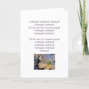 Hallelujah Chorus Påsk kort