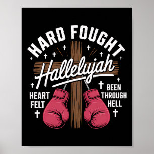 Hallelujah Christian Boxing Glove Kor Heartfilt Poster