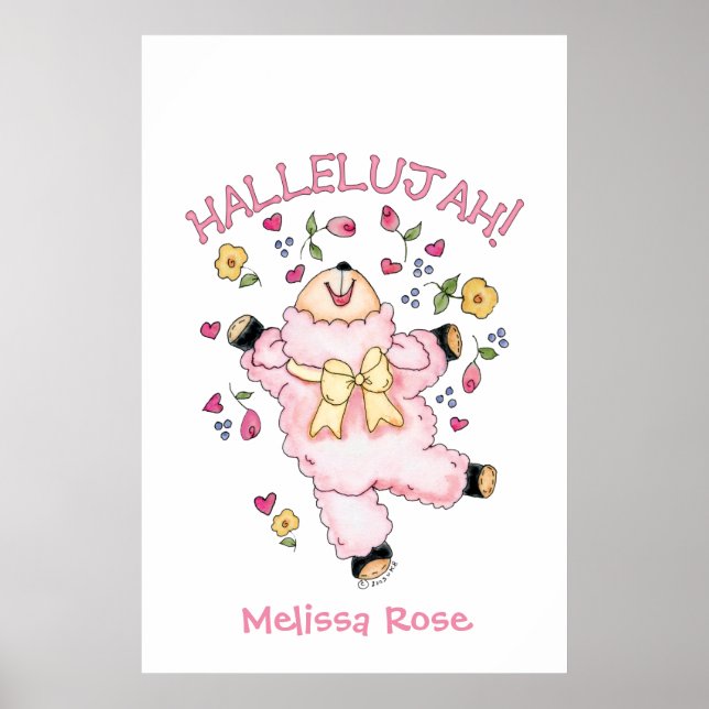 Hallelujah Dancing Lamb Poster (Framsidan)