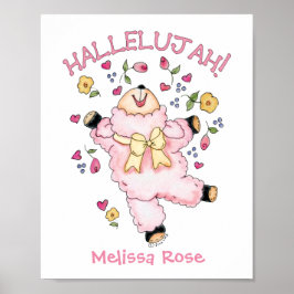 Hallelujah Dansande Lamm Poster