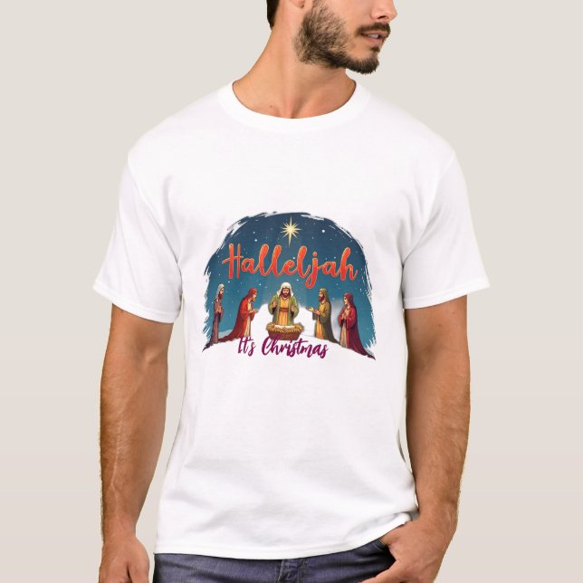 Hallelujah – Det är jul! 3 T Shirt (Framsida)