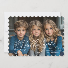 Hallelujah-Elegantens skript Fotojulkort Julkort