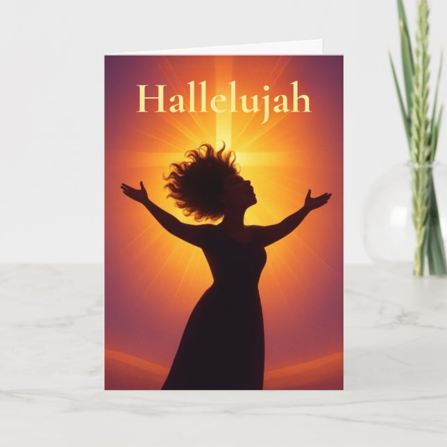 Hallelujah! Greeting Card Helgkort (Framsida)