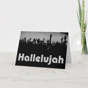 Hallelujah-hälsningskort Kort