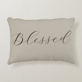 Hallelujah har en svart, minimalt enkel Neutralt Prydnadskudde