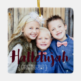 Hallelujah-julfoto Ornament
