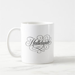 Hallelujah Monogram Kaffemugg