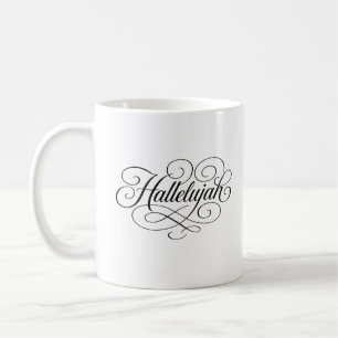 Hallelujah Monogram Kaffemugg